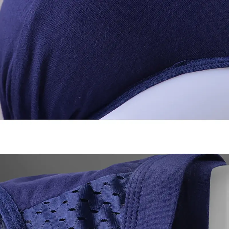 Roupa interior masculina fina respirável calcinha triangular para homens cuecas de seda gelo malha sexy calças de canto quadrado para shorts masculinos