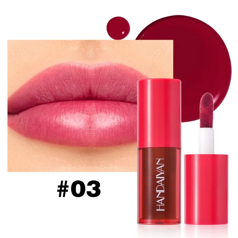 1Pc Long-lasting Lip Dyeing Waterproof Highly Pigmented Lightening Lip Textures Moisturizing Non-stick Cup Lip Tint Stain Makeup