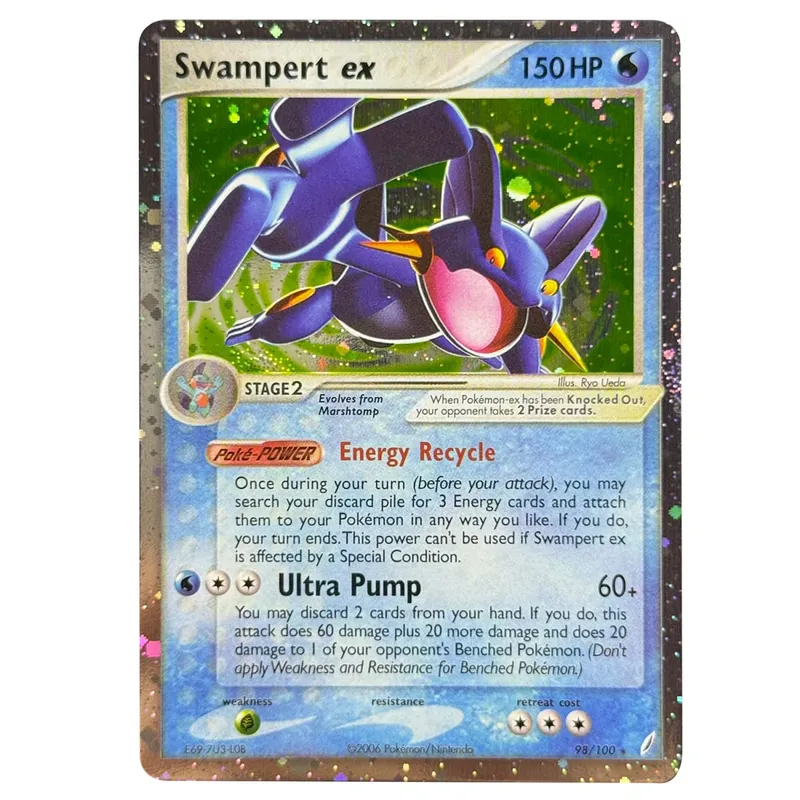 Proxy Cards Holographic Emerald Cacturne Rayquaza Hidden Legends Kyogre Crystal Guardians Alakazam Star Flareon Metagross