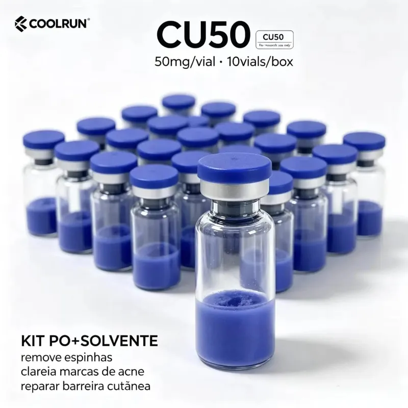 Pó liofilizado de grau premium Rt/peptídeo de cobre Ghk-Cu (especificações disponíveis: 5Mg a 100Mg; cor da tampa do frasco Va