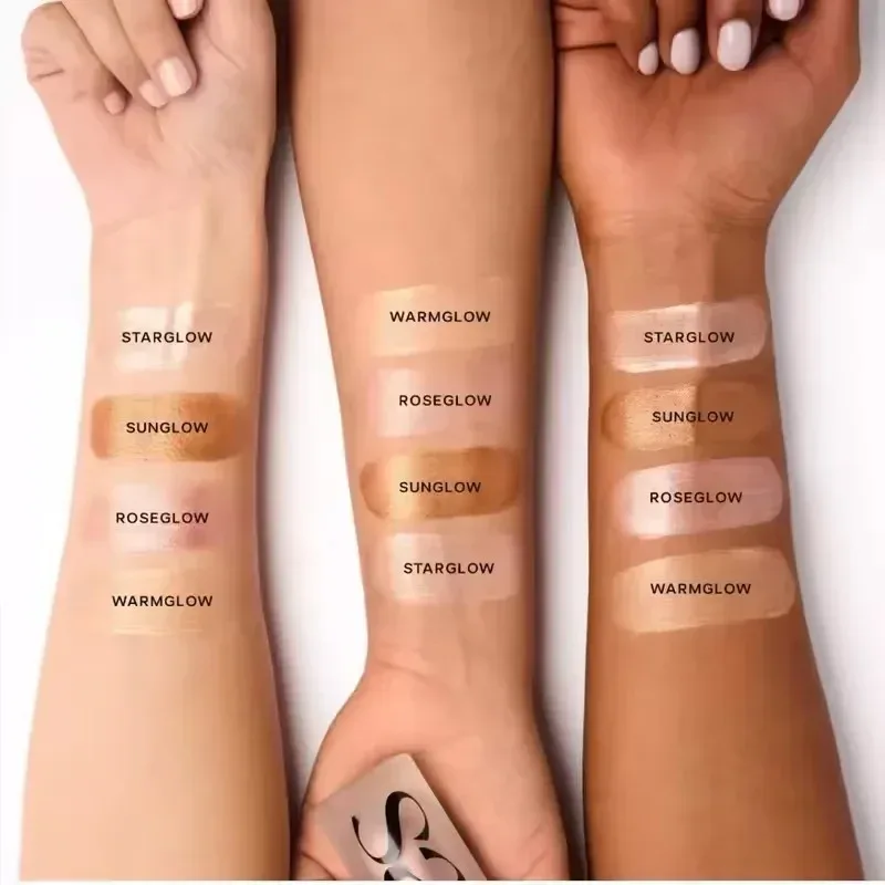 Nova marca saie leve brilho líquido blush líquido alto brilho gel starglow longa duração fácil de colorir moda cosméticos portáteis
