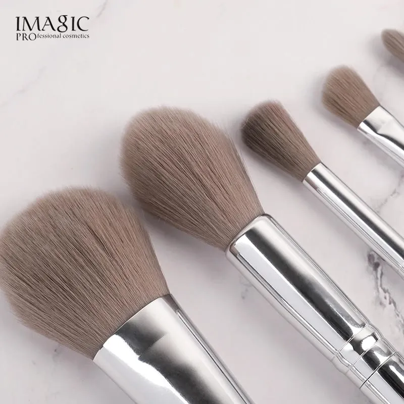 Conjunto de base de maquiagem com 13 pincéis profissionais, blush, sombra, corretivo, lábios, ferramenta de beleza