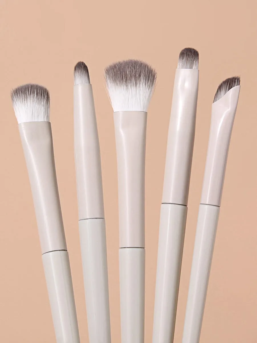 6 pçs pincéis de maquiagem conjunto 2 pçs esponja de maquiagem escova cosmética macia para blush sombra corretivo contorno rosto compõem ferramenta de beleza