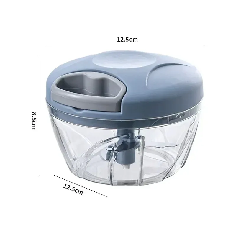 Triturador de cebola vegetal cortador cozinha acessórios cozinha 500/900ml manual picador carne alho chopper girar alho