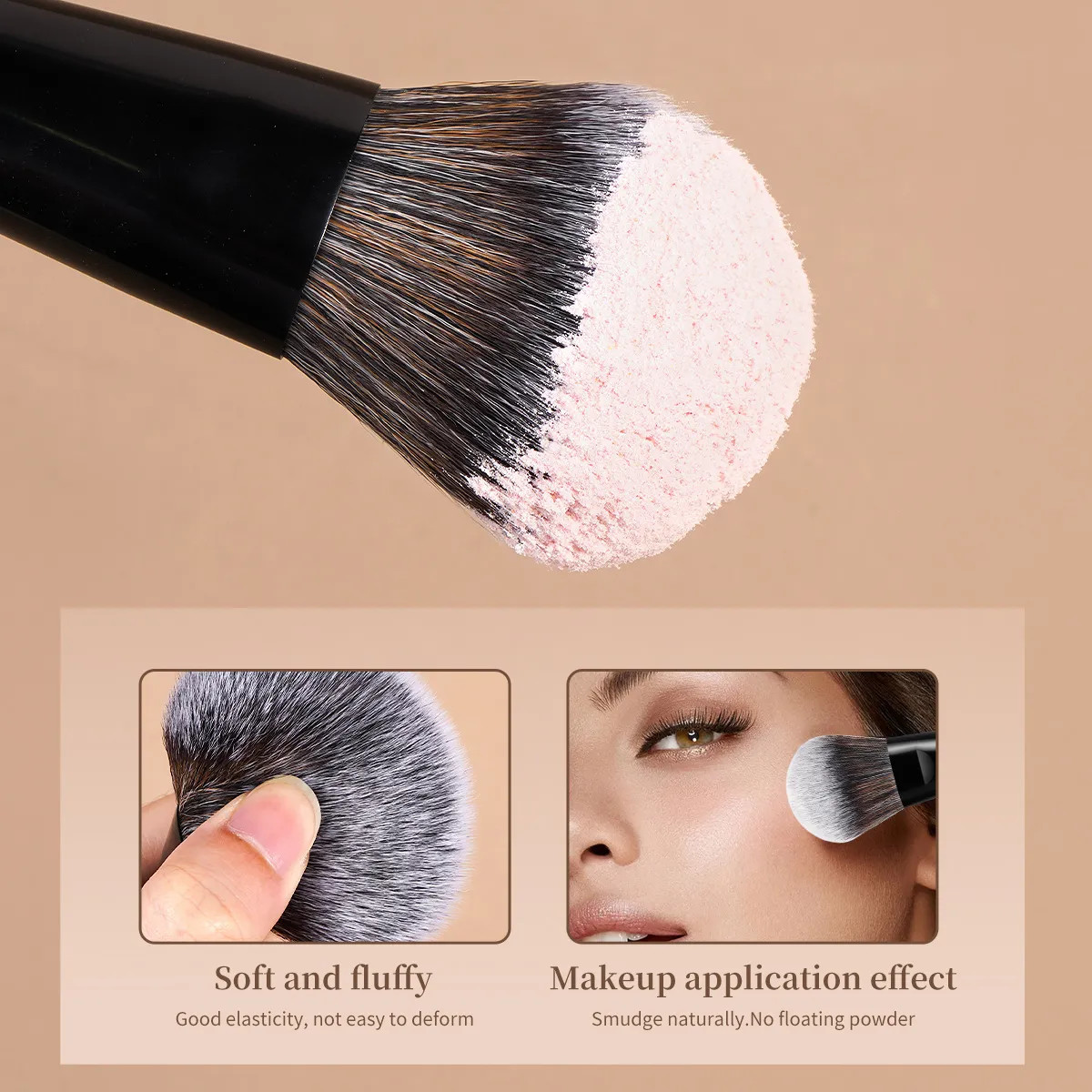 Pincéis de maquiagem 15 peças pincéis de rosto ultra macio base de cabelo corretivo blush sombra kabuki kit de pincéis de maquiagem ferramentas