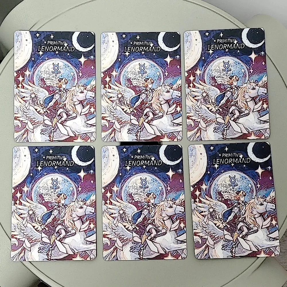 42 張適合初學者的 Lenormand 卡原始 Lenormand Deck Rana 系統 9*6 厘米