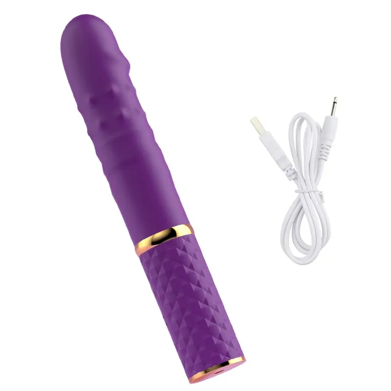 Vibrador telescópico vibrador automático para cima massageador ponto g empurrando buceta retrátil vibrar brinquedos sexuais de tamanho grande para mulheres