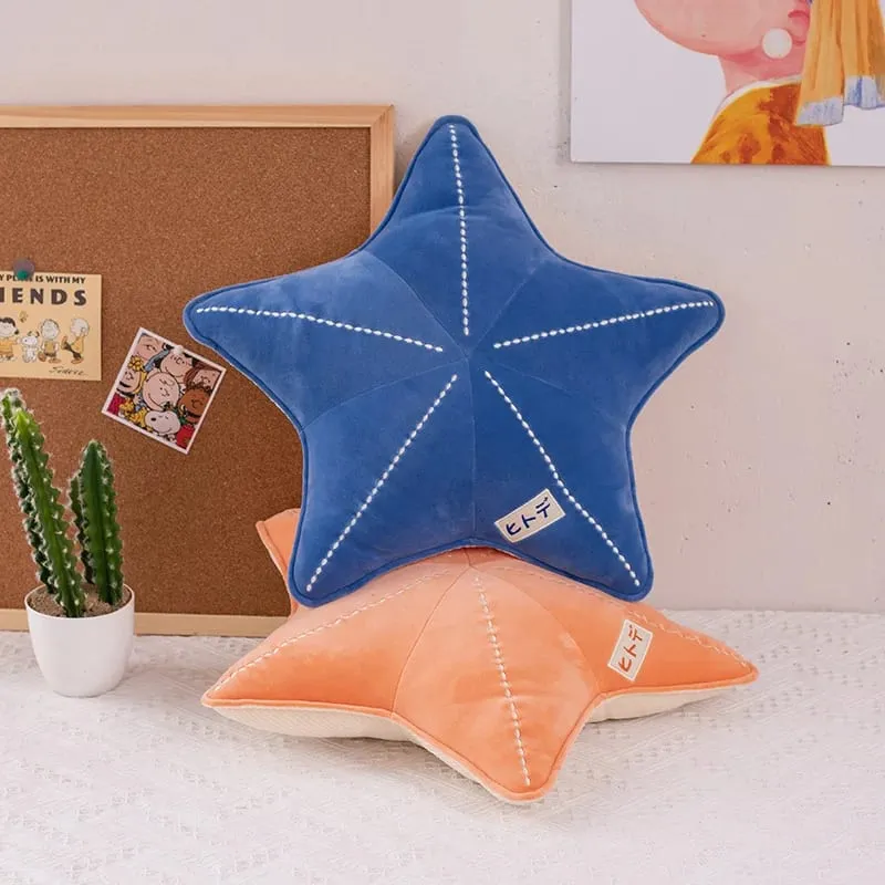 Zu sob tema do mar bonito concha estrela do mar travesseiro de pelúcia estrela do mar macio brinquedos de pelúcia kawaii rosa quarto festa decoração