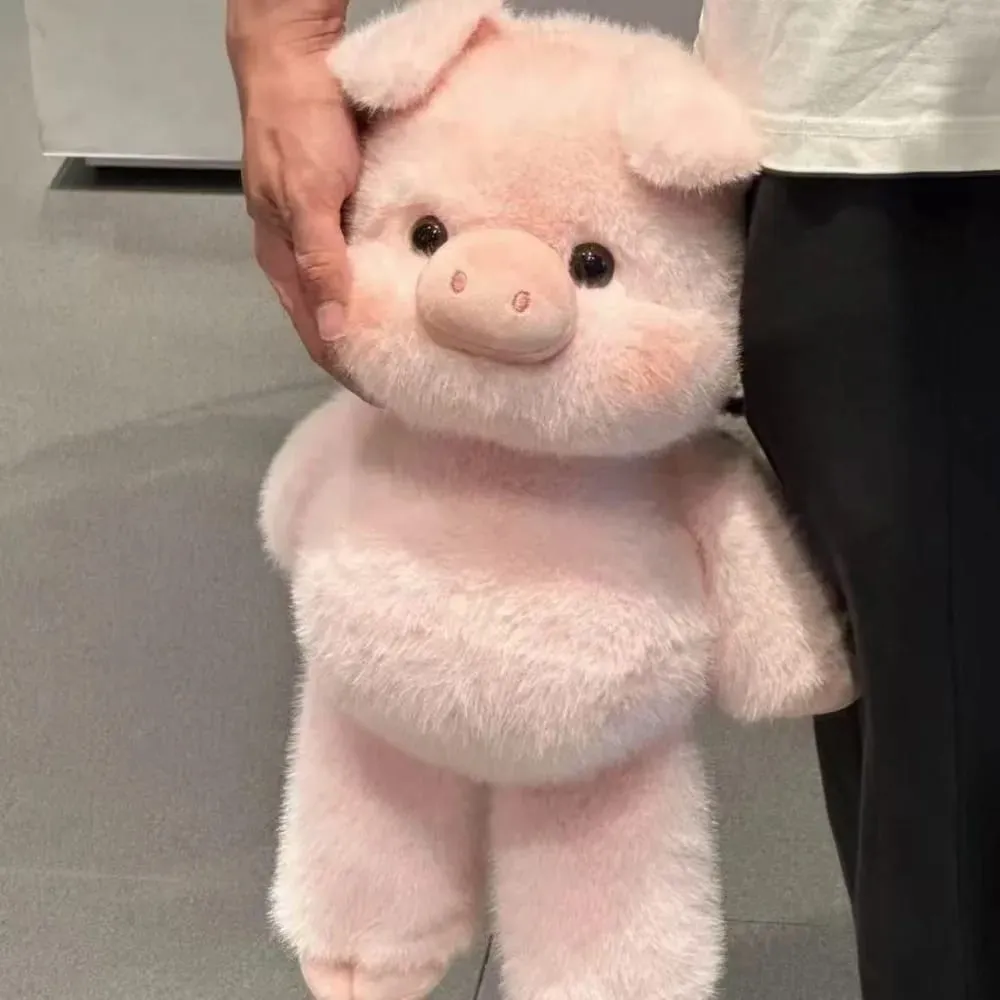Presente criativo porco macio pelúcia animal travesseiro bonito apoio emocional animais de pelúcia 17.7 polegada travesseiro de pelúcia