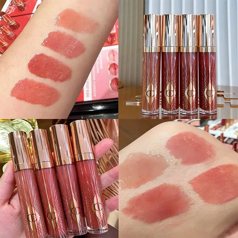 CT 彩妝組 螢光筆 Lip Blam 4 色眼影盤 唇彩 Lip Blam 套裝 Pillow Talk 持久天然化妝品