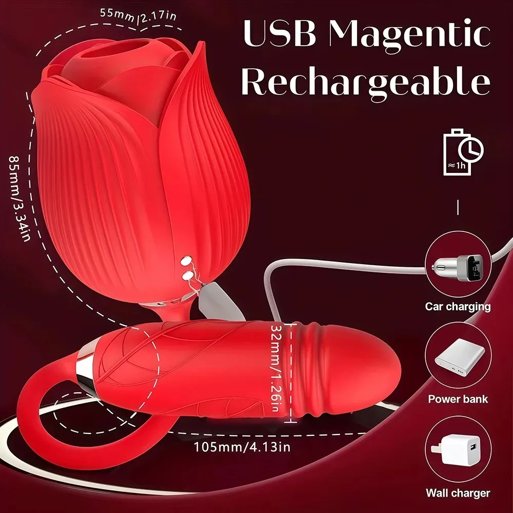 3 em 1 empurrando vibrador anal feminino rosa sugando clitóris estimulador vibrador lambendo vagina massageador masturbador brinquedos sexuais para mulher