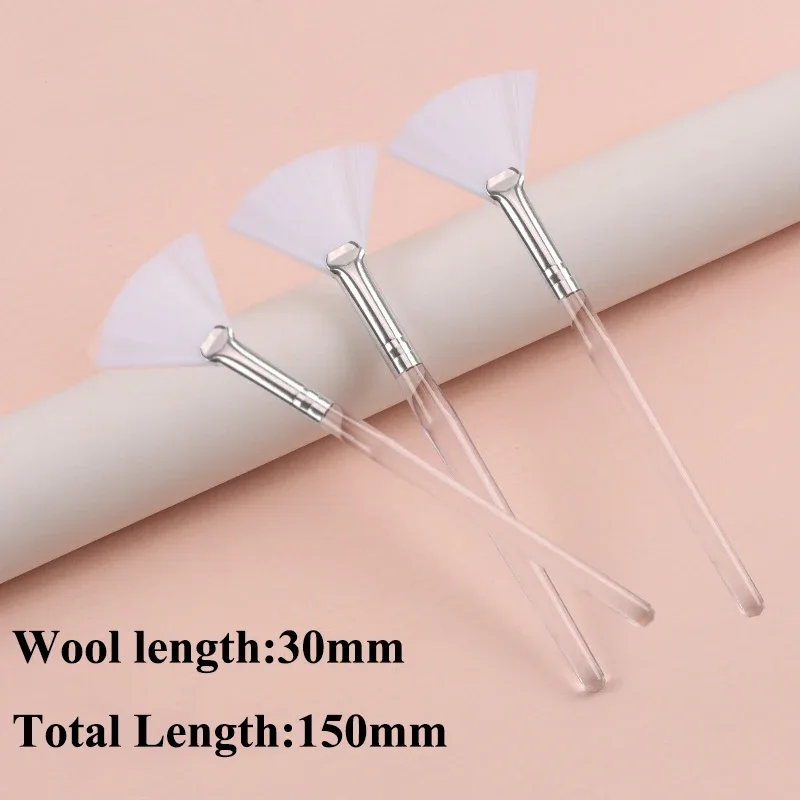 Practical Facial Brushes Fan Makeup Brushes Portable Mask Brush Cosmetic Tools for Women Flexible Facial Soft Mask Applicator