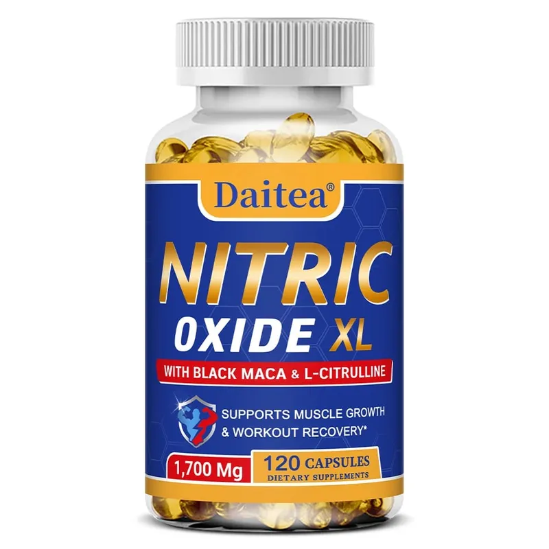 Óxido nítrico - cápsulas de suporte à saúde masculina contém extrato de raiz de maca em pó para crescimento e fortalecimento muscular