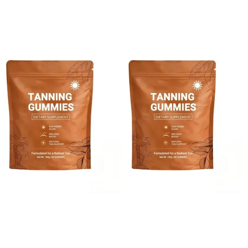 Tanning Gummies for Women Sunless Bronzing Glow Support Vegan Sugar-Free Non-GMO Astaxanthin & Lycopene 60 Count