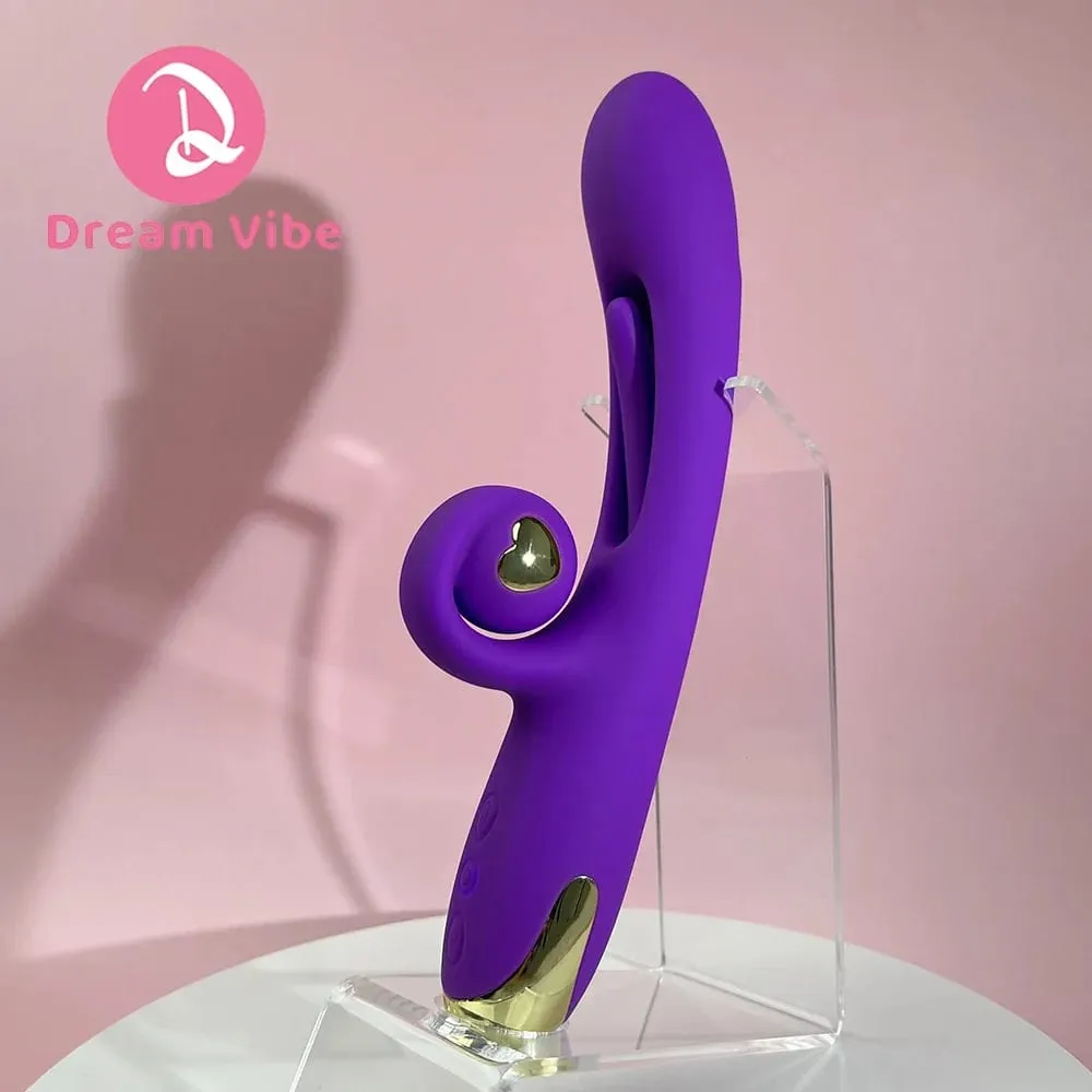 Vibrador de caracol 3 em 1, língua flexível, penetração de caracol, ponto g e clitóris, brinquedo sexual para mulheres, prazer 18 + brinquedo