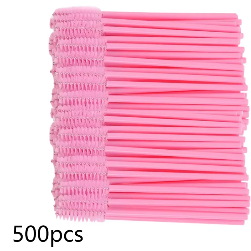 500Pcs Eyelash Brushes Eyelashes Extension Brush Mascara Wands Applicators Makeup Accessories For Eyelashes Eyebrows Wholesaler