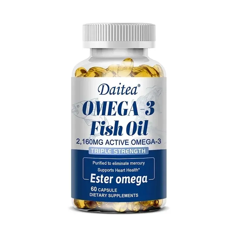 Omega 3 Fish Oil - EPA & DHA Highest Potency for Joint & Brain Support Heart Health Eyes