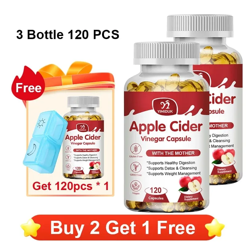 Cápsulas de vinagre de cidra de maçã 1600 mg apoiam a digestão, limpeza natural, controle de peso, saúde imunológica e equilíbrio metabólico — image 12