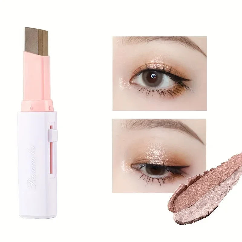 Dupla cor sombra vara perolado sombra lápis glitter forro iluminador multicolorido sombra de olho maquiagem cosméticos — image 8