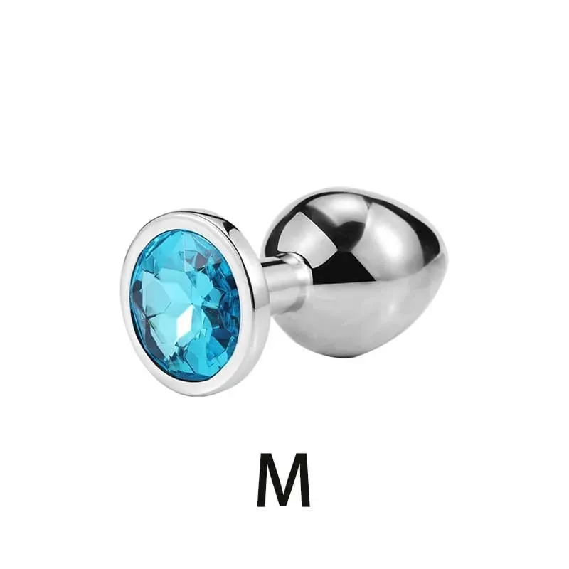 Metal suave anal plug base de jóias de aço inoxidável suave butt plug massageador de próstata vibradores ânus estimulador brinquedos sexuais adultos