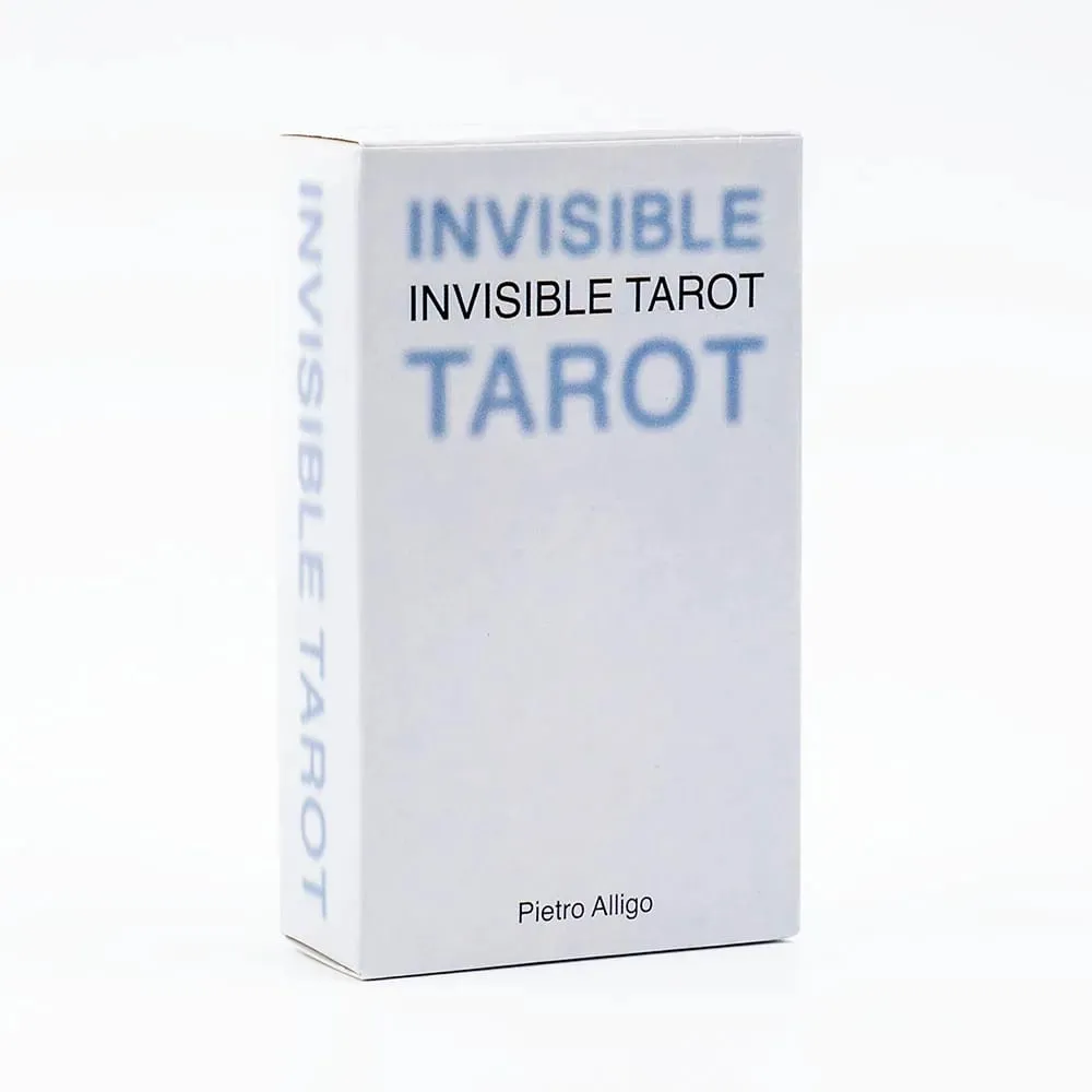 Invisible Tarot 78 Blank Cards Create Your Own Tarot Deck 10.3*6cm Practicing Your Vision of the Invisible For Family Party