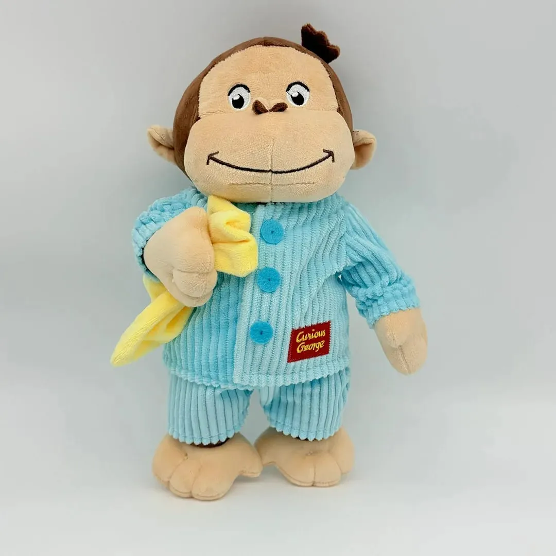 Novo anime fogo departamento bombeiro curioso george pelúcia bonito bebê curioso george macaco pelúcia animais macios plushie travesseiro boneca brinquedo — image 8