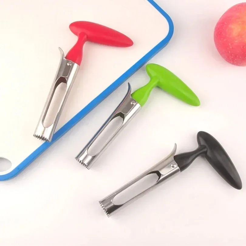 1pc de alta qualidade aço inoxidável cozinha apple core ferramenta máquina corte frutas afiada fácil de usar e limpo e durável