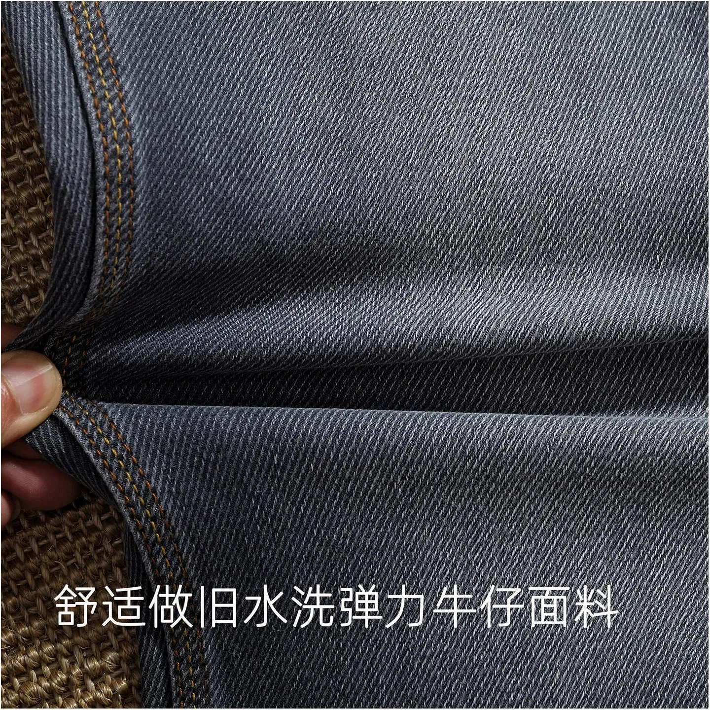 2026 outono novo americano retro resistente ao desgaste estiramento vários bolsos jeans moda masculina lavado calças cônicas retas
