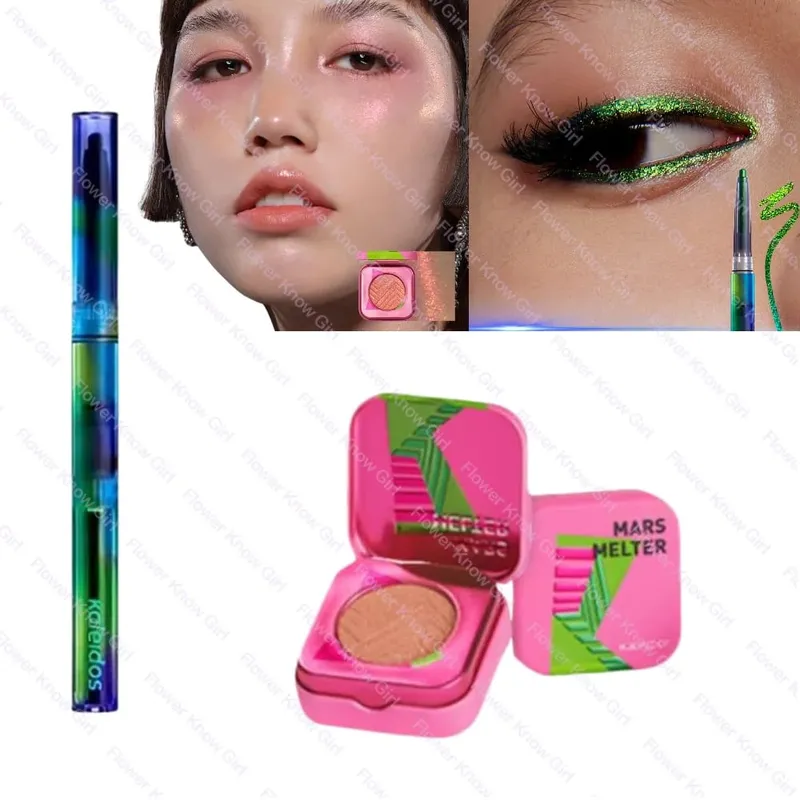 Kaleidos Camaleão Conjunto de Maquiagem para os Olhos Rosto Gel Delineador Lápis Camaleão Sombra Marcador Cromo Glitter Diamante em Pó