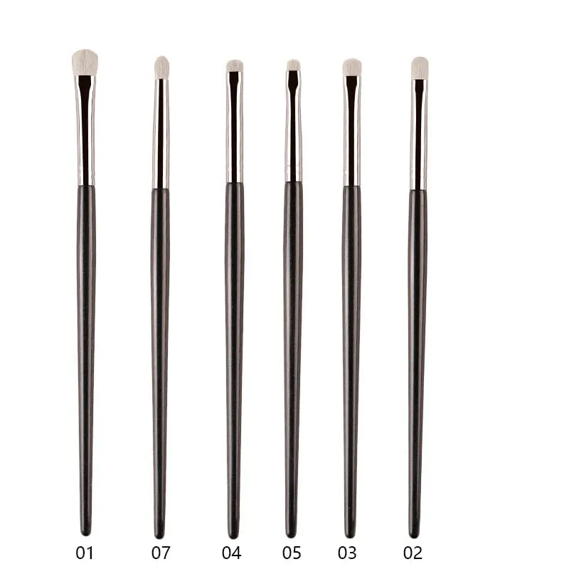 1pc White Pony Hair Eyeshadow Makeup brushes Small Smudge Precision Crease Detail Bevel Eye Shadow Make up brush Liner Lip