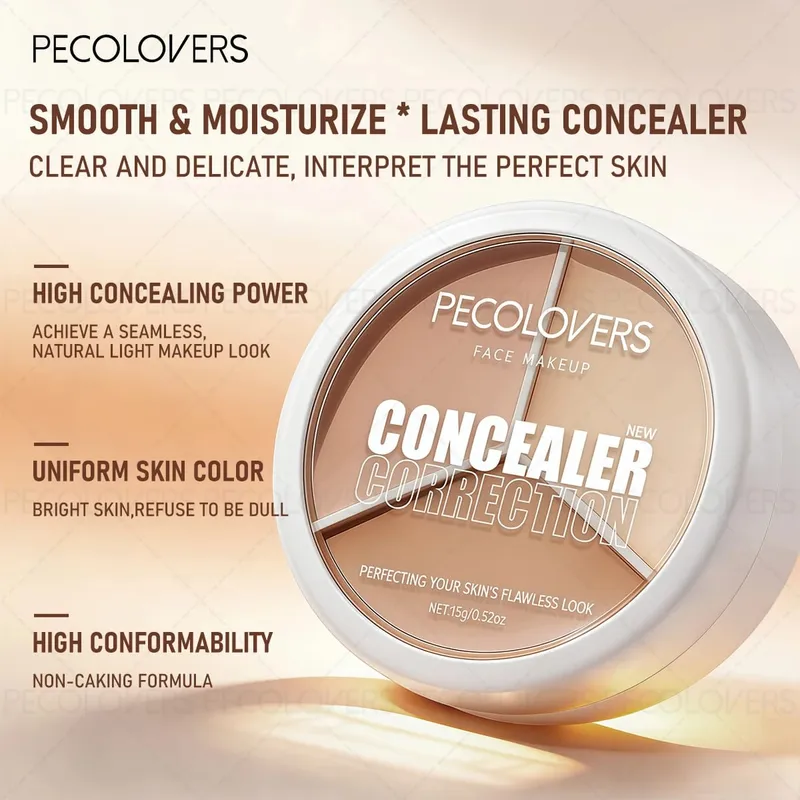 Conjunto de base líquida para rosto, 6 peças, corretivo, primer pré-maquiagem, ferramentas de maquiagem, base perfeita, conjunto completo de cosméticos faciais