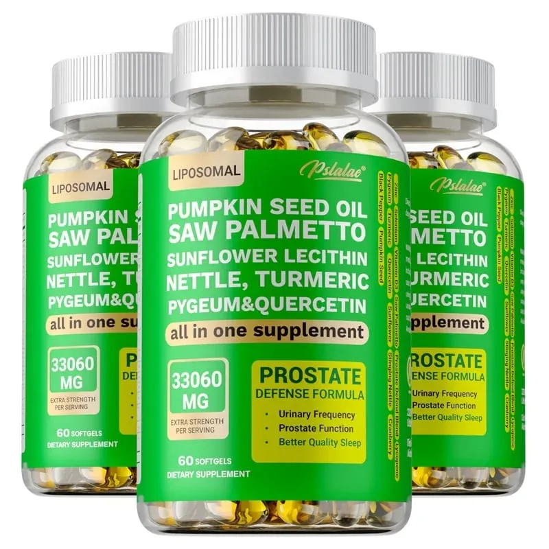 Prostate Support for Adult Men - Reduce Toilet Trips Improve Sleep Bladder Control Relieve Hair Loss Promote Hair Growth