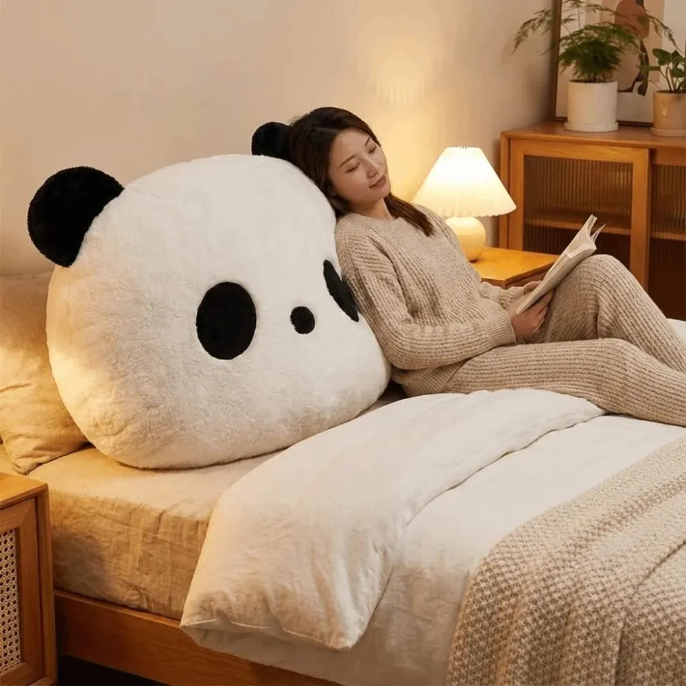 Animal de pelúcia panda almofada quarto sofá kawaii pelúcia panda travesseiro 30cm decoração para casa panda lance travesseiros