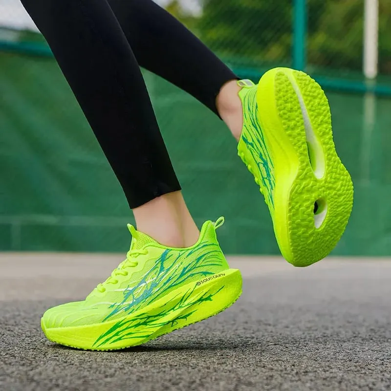 Marathon Men Running Shoes Lightweight Women's Comfortable Carbon Board Speciality Sports Breathable Athletic Nonskid Sneakers