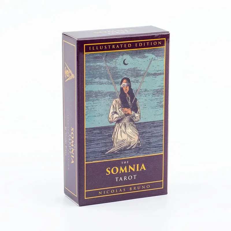 Baralho de tarô Tempest com tema oceano, conjunto de 78 cartas de adivinhação, 10,4 * 6,1 cm, lindamente projetado para jogos de tabuleiro e leitura de tarô