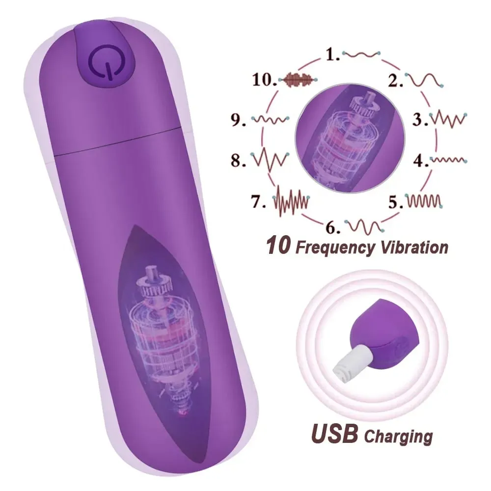 強力 10 速迷你子彈振動器陰蒂刺激器 G 點陰道按摩成人性玩具女同性戀女性自慰器