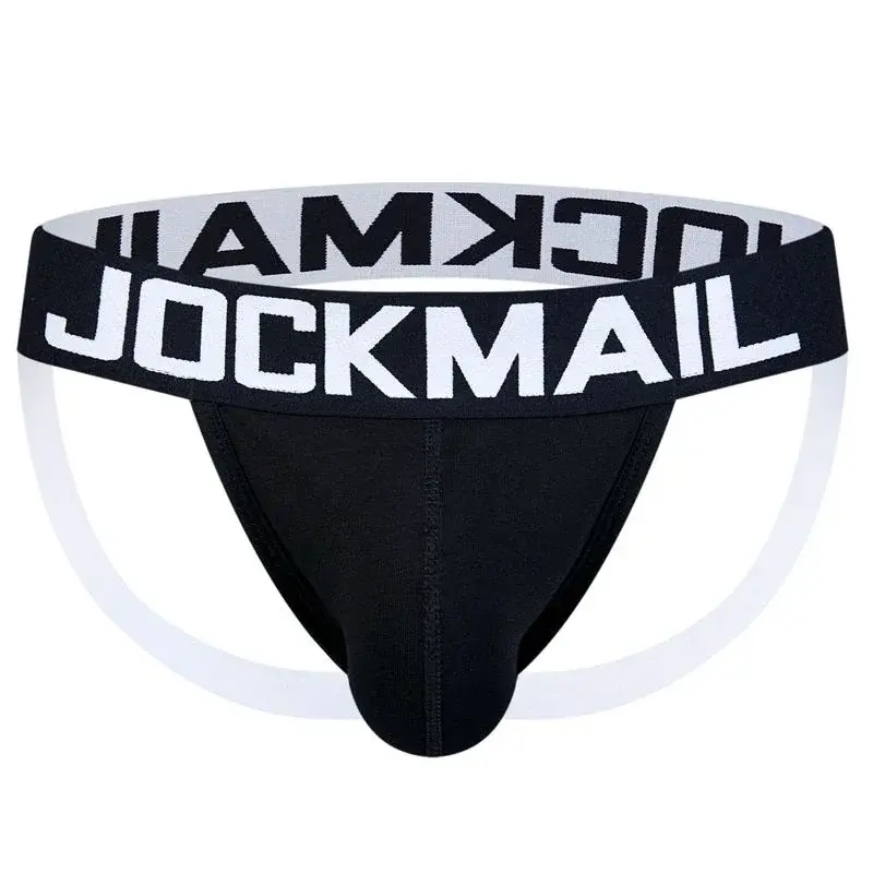 6PCS/Lot Fashion Breathable Cotton Mens Jockstrap Underpants G String Thongs Men Underwear Lingeries for Gay Calzoncillo Hombre