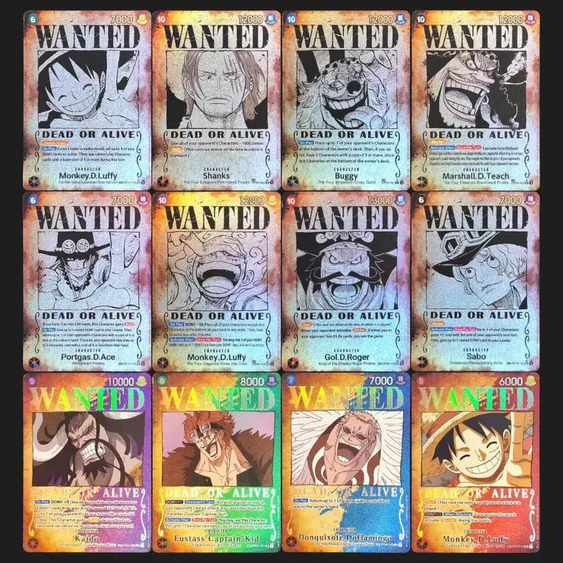 Cartão proxy de uma peça, Luffy Shanks ACE Roger Ensine Kaido, cartão de personagem querido, arte alternativa, coleção em inglês, cartões de anime