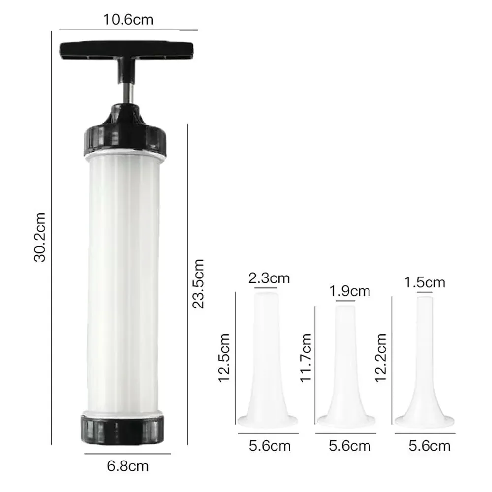 手動香腸填充機手持式香腸製作工具注射器用於自製香腸廚房小工具用於派對食品製作