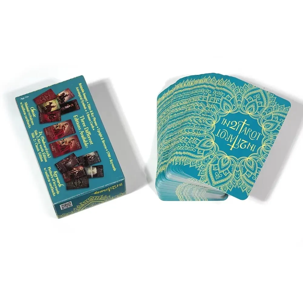 Baralho de tarô iN2IT com palavras-chave Cartas de tarô Oracle Cards para iniciantes e adequado para praticantes de todos os níveis de brinquedo de jogo de tabuleiro