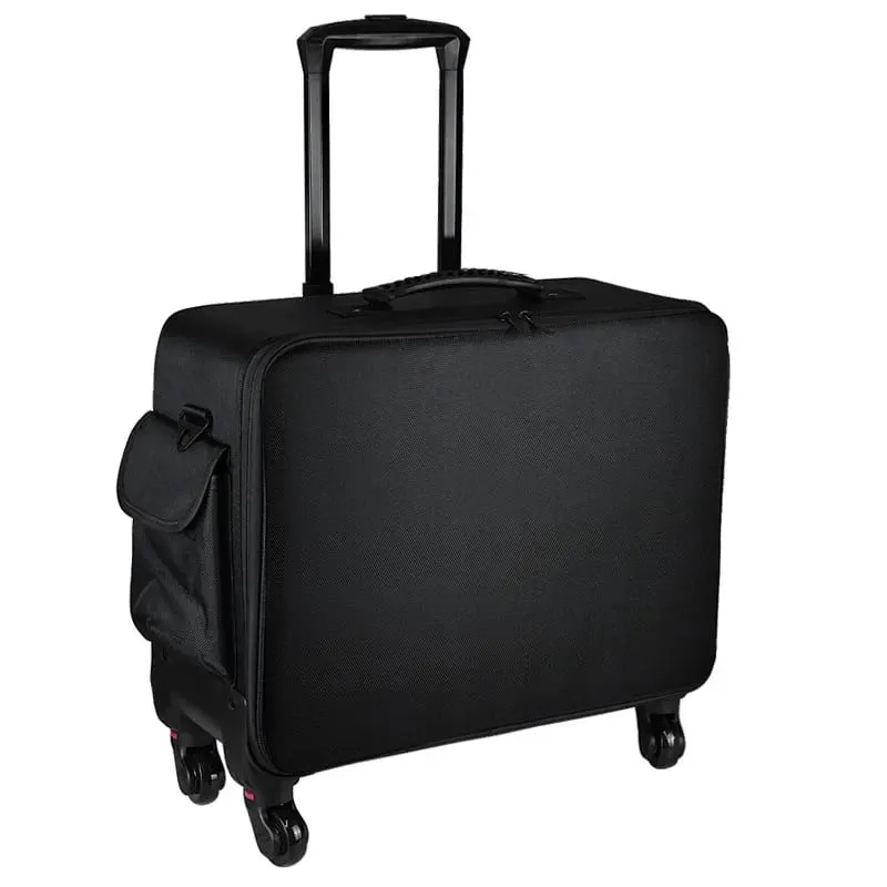 Large Capacity Makeup Trolley Case Multifunctional Oxford PU Satchel Rolling Tool Box for Beauty Nail Art Tattoo Fashion Luggage