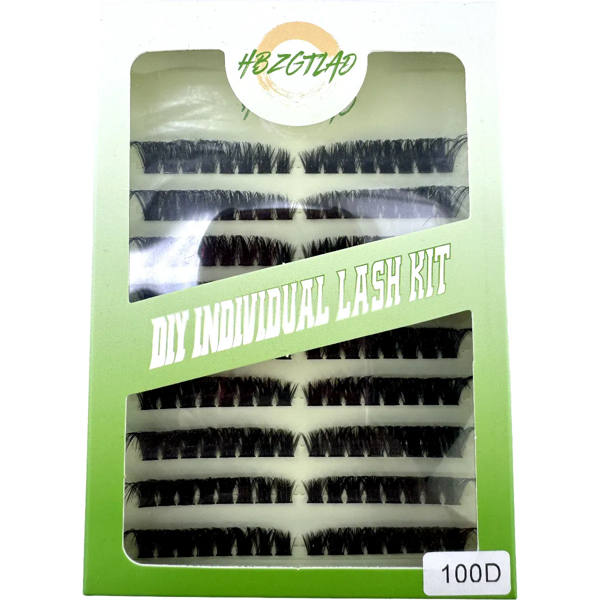 Linha de extensão de cílios encaracolados fofos de 9 fileiras 60D/80D esquerda/direita linha de extensão de cílios de olho de gato pode ser reutilizada