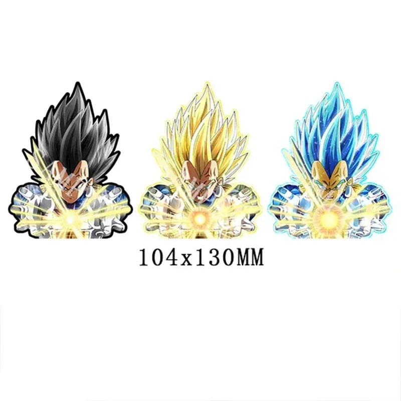 Anime 3D Lenticular Adesivo Goku Vegeta Decalques à prova d'água para carro, geladeira, skate, etc. — image 20