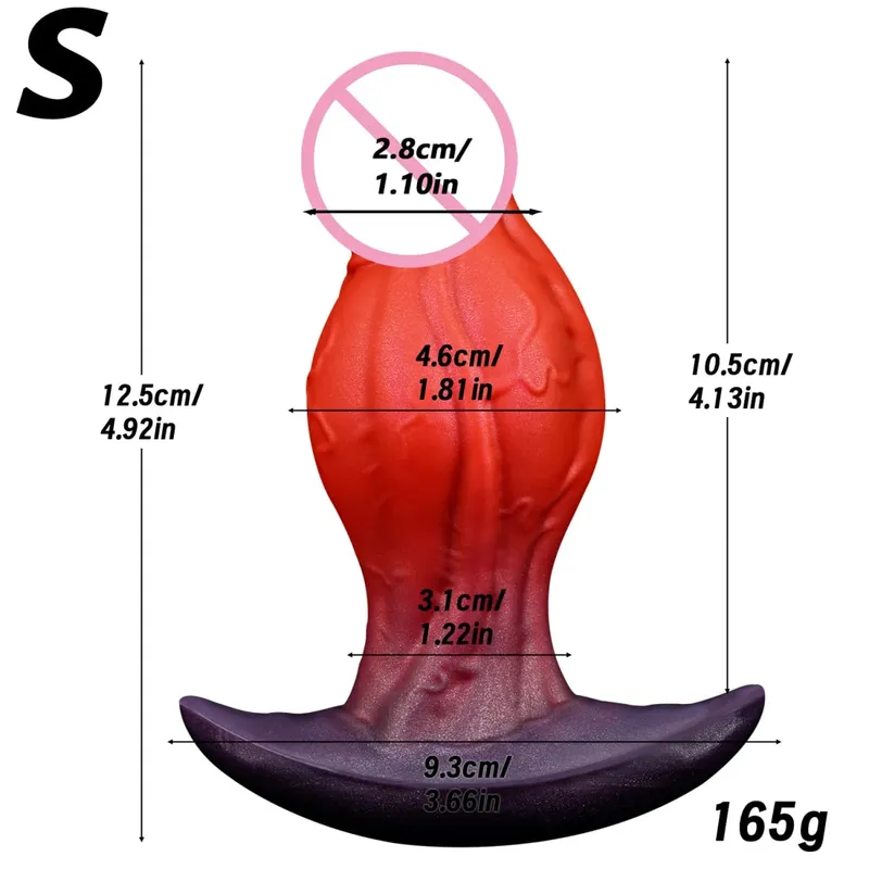 Vibrador realista grande nó wearable anal plug silicone líquido butt plug vaginal anal massagem de próstata brinquedos sexuais adultos para mulheres homens
