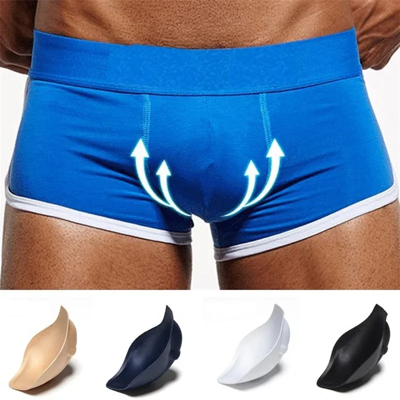 2 pçs masculino esponja bolsa almofada estéreo push up copo roupa interior almofada dentro melhorar proteção frontal almofada interior acolchoado ampliar copos