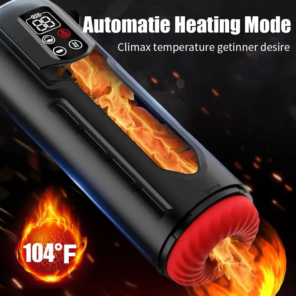 Bomba peniana masturbadora masculina, com 9 modos de aquecimento de sucção, máquina de sopro, display lcd, brinquedo sexual adulto para homens