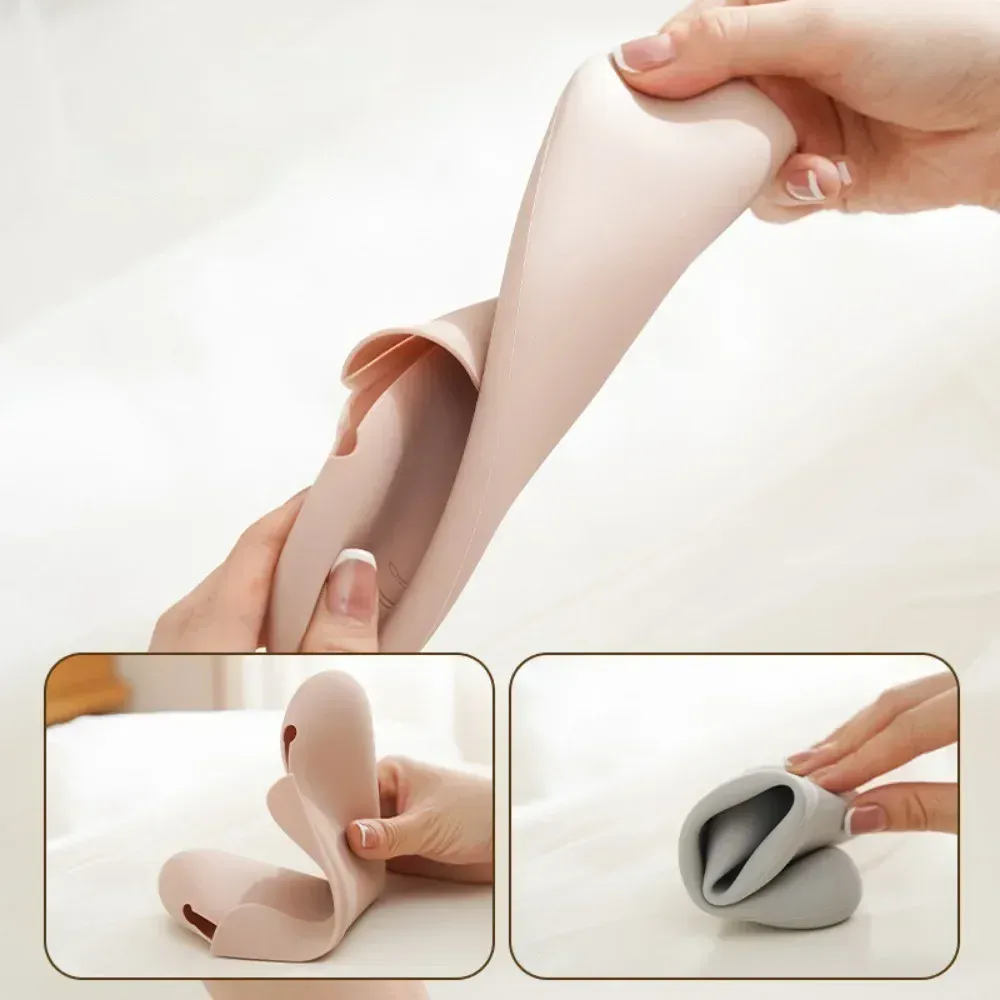 Suporte de escova de maquiagem de viagem silicone escovas cosméticos saco de armazenamento portátil beleza esponja caso organizador de maquiagem para viajar