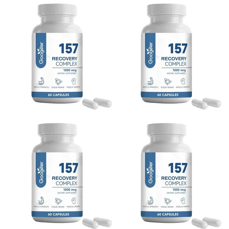 157 粒恢復複合膠囊，含 L-纈氨酸和 L-谷氨酰胺，用於恢復支持肌肉生長氨基混合物 1000 微克 60 粒膠囊