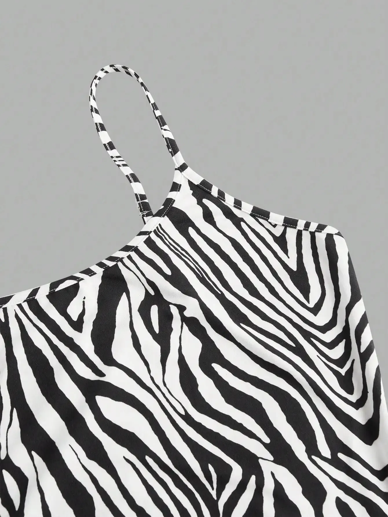 Nova primavera verão e outono sexy magro alça de ombro leopardo impressão halter