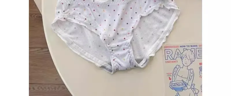 Sutiã sem fio de bolinhas brancas para adolescentes, suporte de retração de busto, conjunto de bralette não acolchoado, peito pequeno, anti flacidez, moyisu
